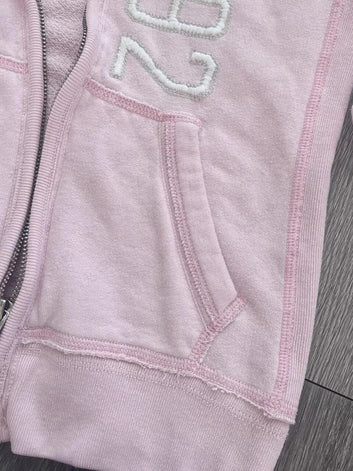 Hoodies Women Clothes 2000s Summer Pink Girly Fix Fox Aesthetic Kawaii Y2k Sweet Zip Up Hoodie Punk Loose Sweatshirt Coat Y2k